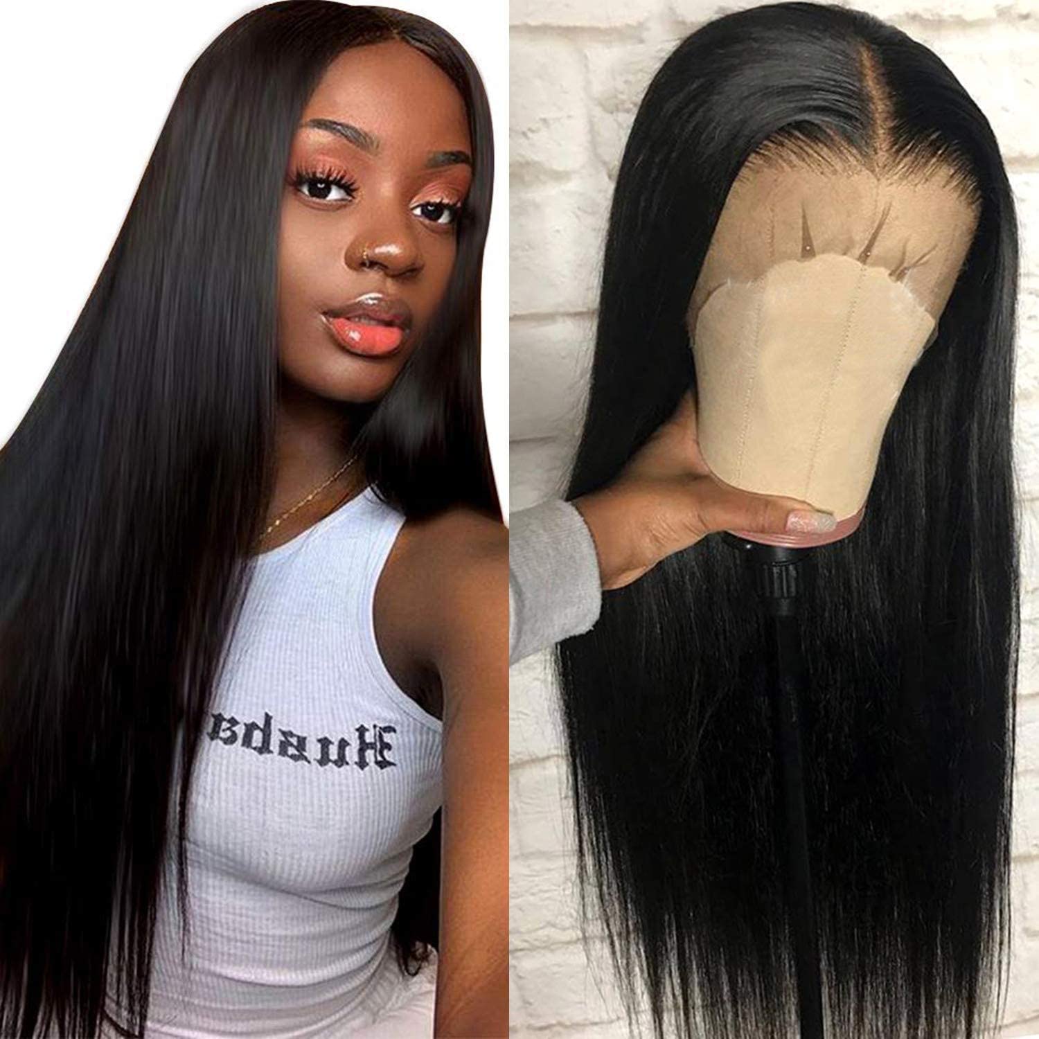 1B Bone Straight Wig