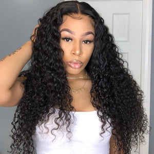 Deep Wave Lace Front Wig HD Lace