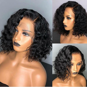 High Density Deep Wave Bob HD Lace Front Wig