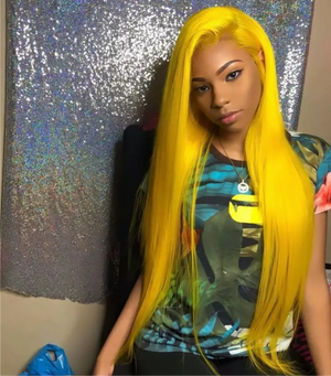 Yellow Lace Front Wig