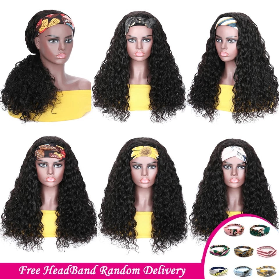 4/27 150% Density Straight Highlight Headband Wig