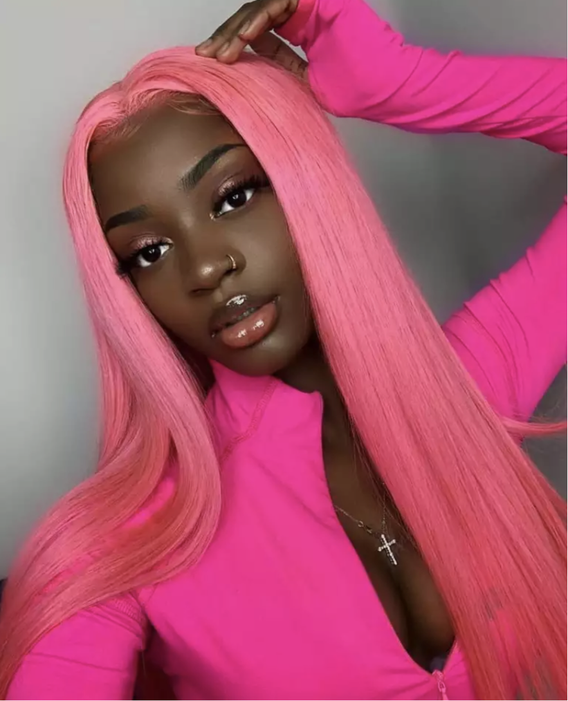 Pink Lace Front Wig