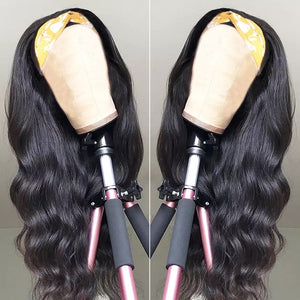 150% Density 1B Body Wave Headband wig