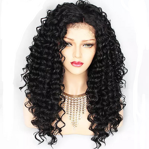 Brazilian Jerry Curl Deep Wave Lace Front Wig