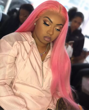 Baby Pink Lace Front Wig