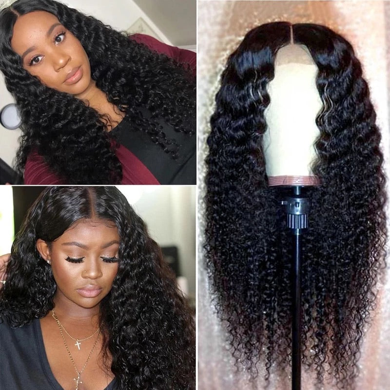 Brazilian Jerry Curl Deep Wave Lace Front Wig