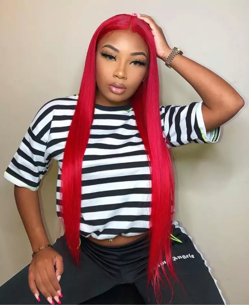 Red Lace Front Wig